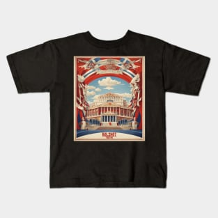 Bolshoi Theatre ussia Vintage Tourism Poster Kids T-Shirt